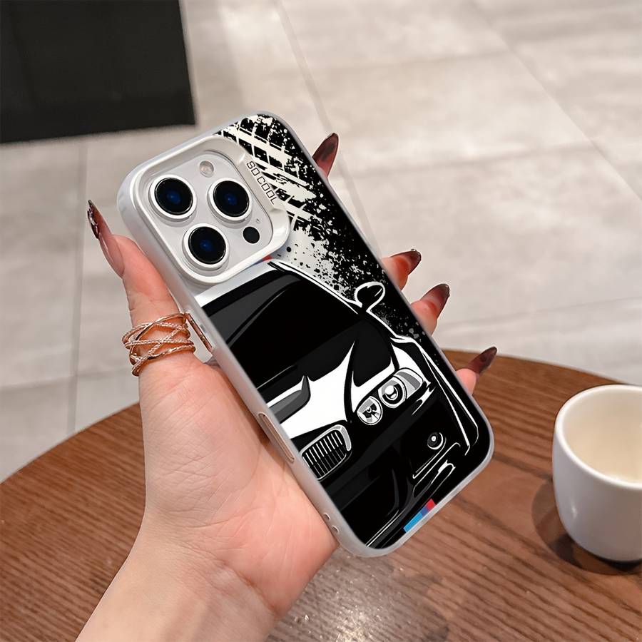 1Pc Mixed Color For iPhone 7 Plus 8 Plus Luxury Car M Phone Case