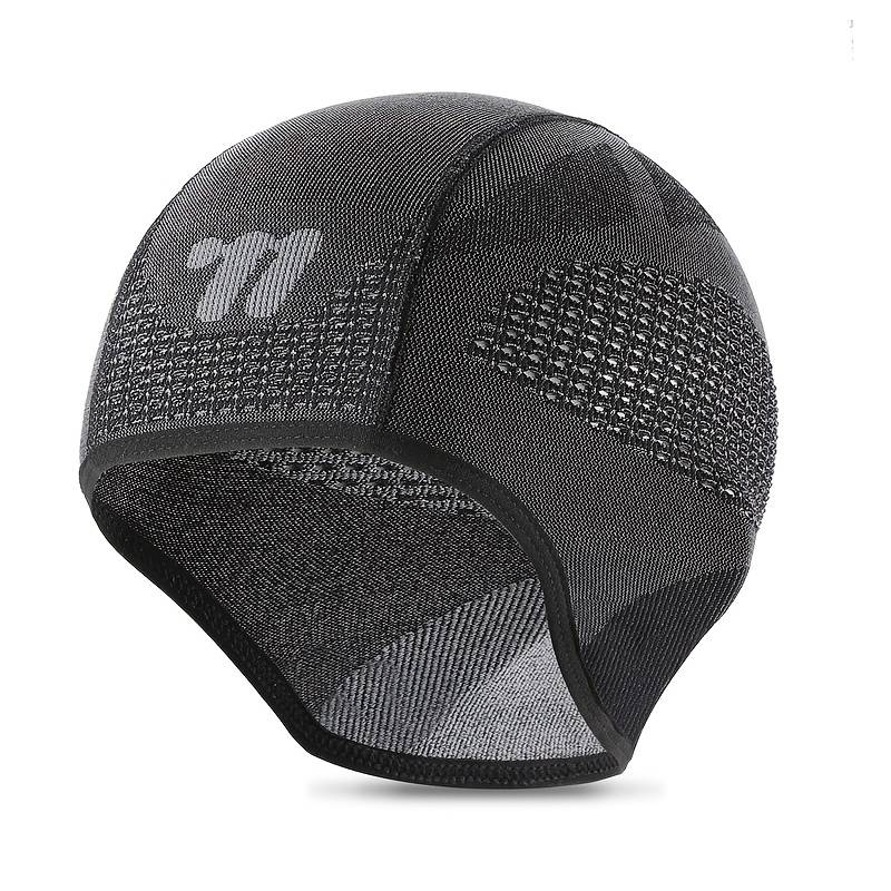 1pc WEST BIKING Men's Breathable Mesh Skull Cap with Ear Flaps Cooling Helmet Liner for Cycling