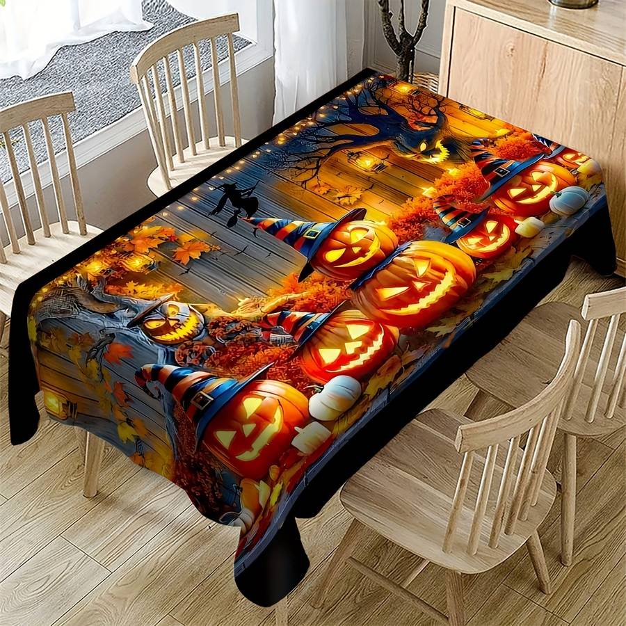 Halloween tablecloth decoration size 55.1 x 78.7in or 140 x 200cm