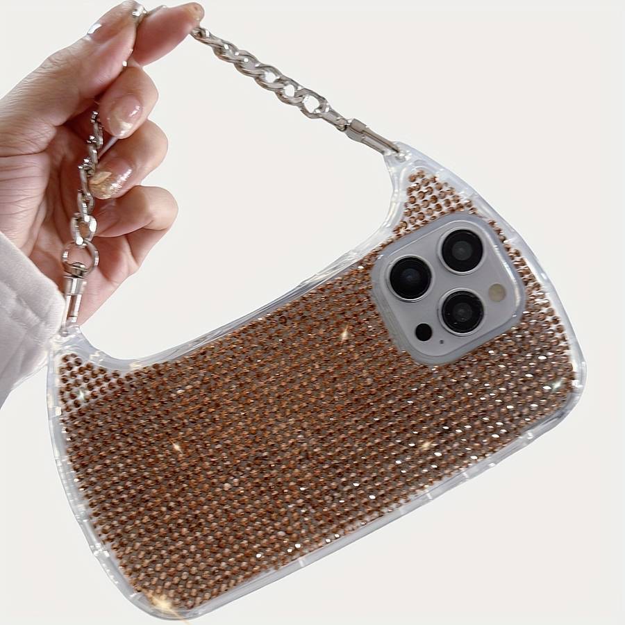 1Pc Silvery For iPhone 11 Luxurious Diamond Phone Case