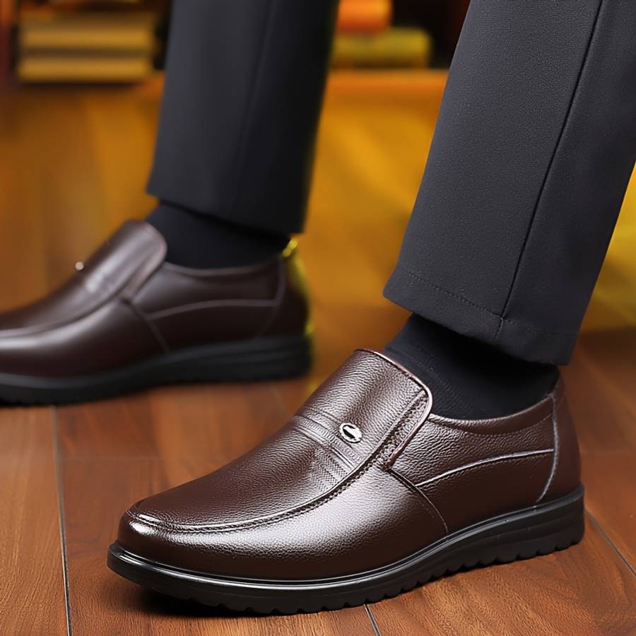 Mens Leather Shoes Color Black Sizeuk 10.5