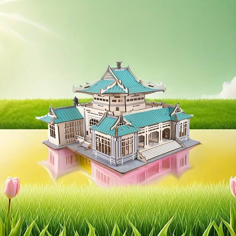 Building Toy Architectural Model Toy Set Style Wuhan University