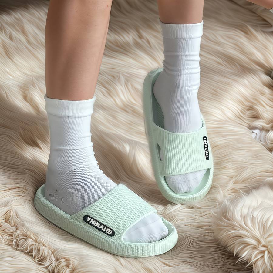 Men Slippers Summer Style Grey Size Uk 4.5 To 5