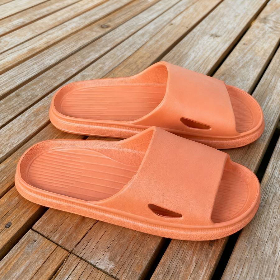Men Slippers Summer Style Grey Size Uk 7.5 To 8