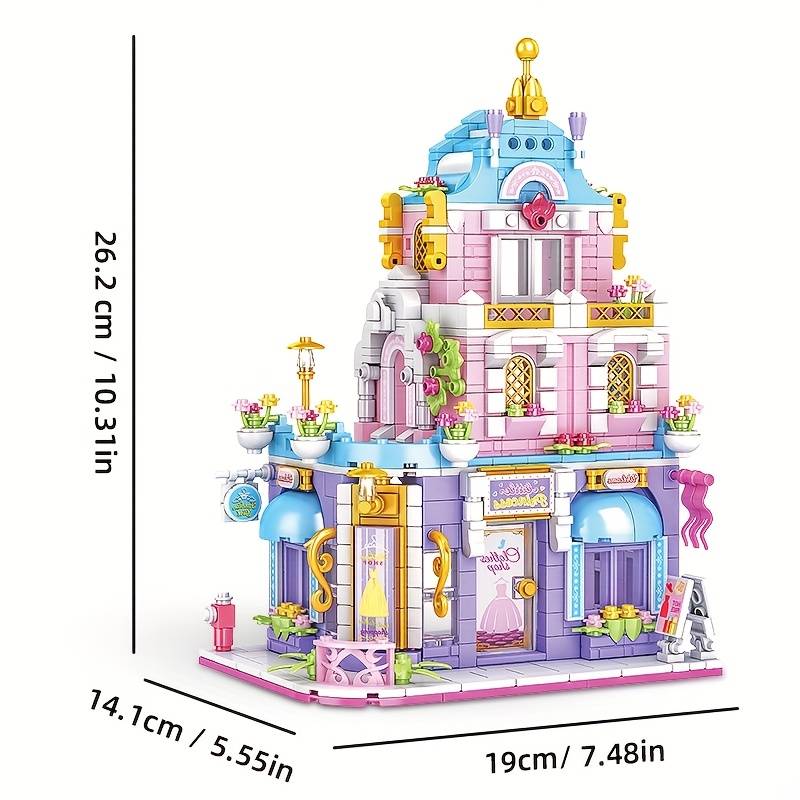 Building Toy Architectural Model Toy Set Model Clothing Store Building Blocks