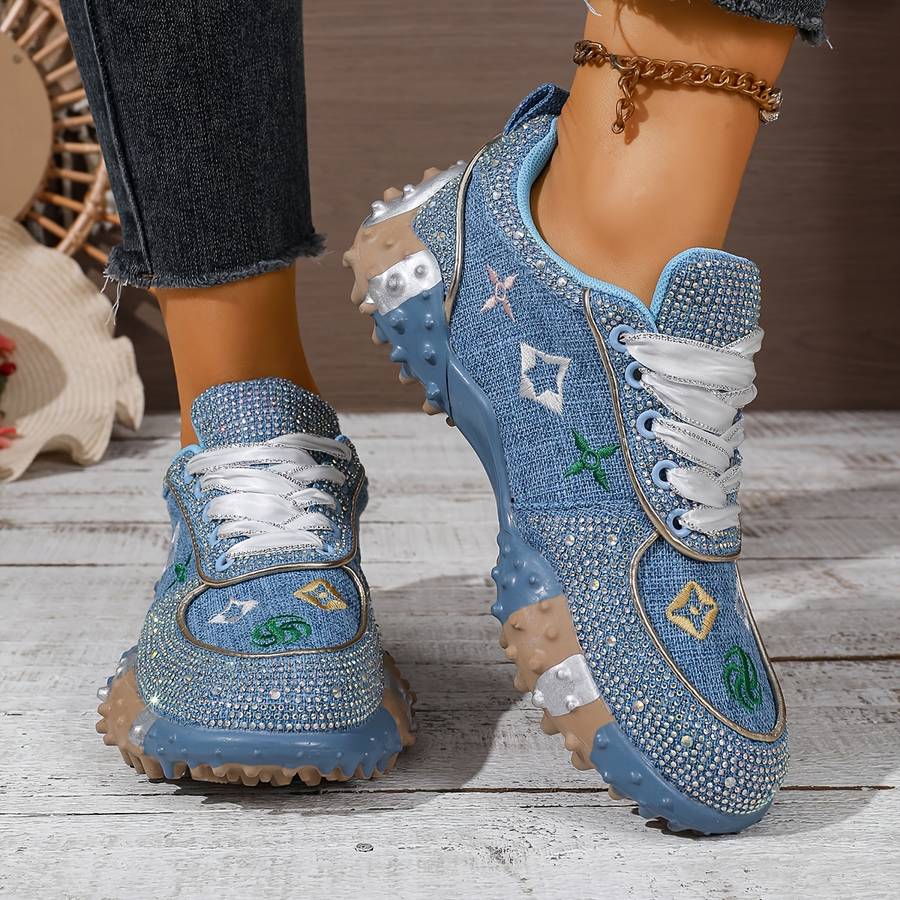 Women S Sneakers Color Blue Sizeuk 6.5