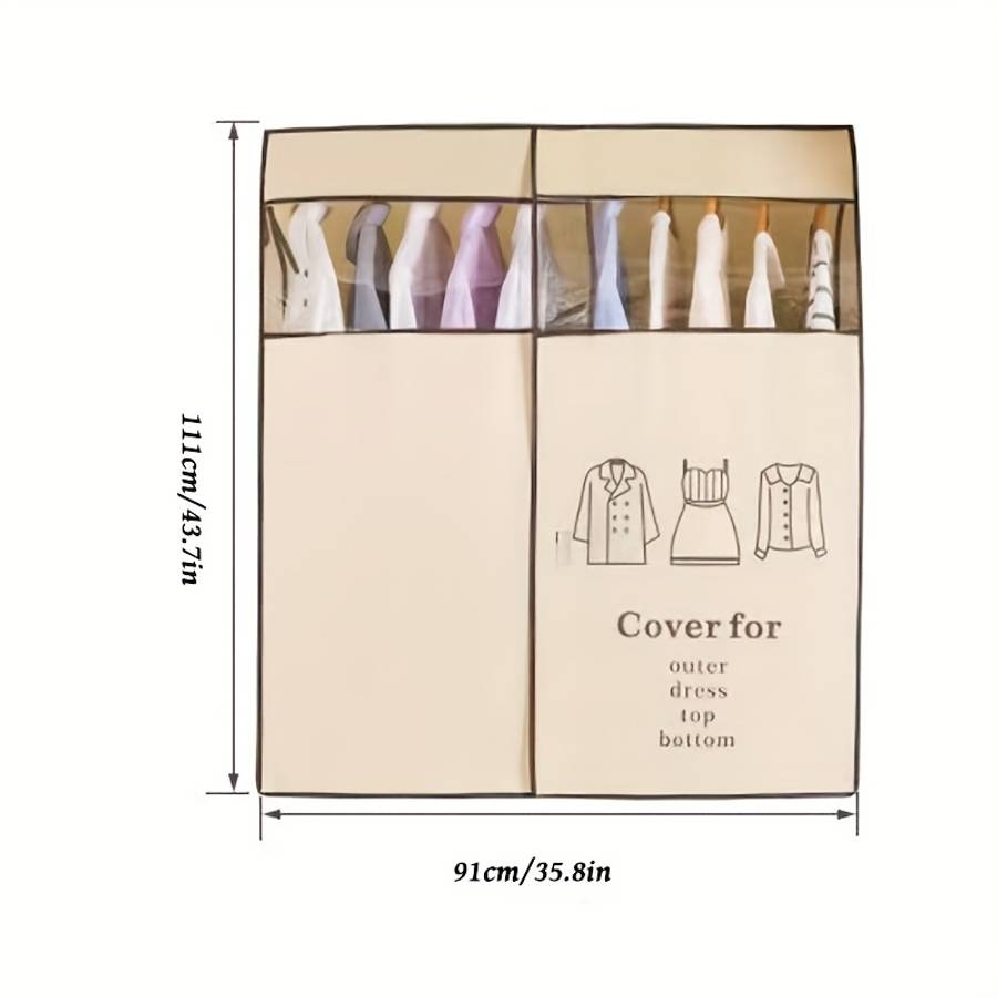 Clothing Dust Bags Color Beige Sizeheight 110Cm*Length 90Cm