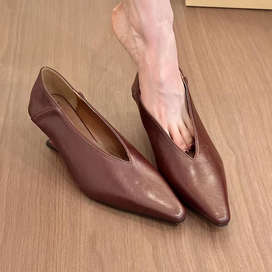 Women S High Heels Color Burgundy Sizeuk 7