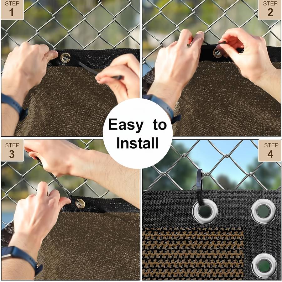 Heavy Duty Outdoor Privacy Screen For Backyard Black