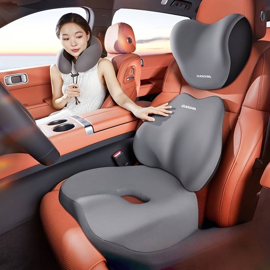 Car Seat Cushion Color Pink Quantity1 Seat Cushion  1 Lumbar Pillow