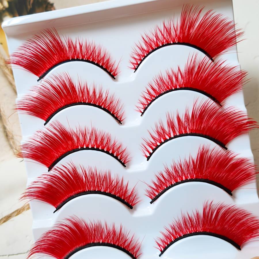 Natural C Curl Lash Extensions Model Red 15mm