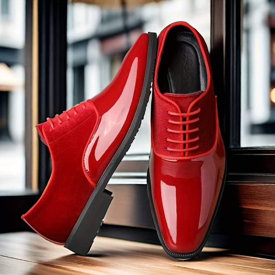 Mens Leather Shoes Color Black Sizeuk 5