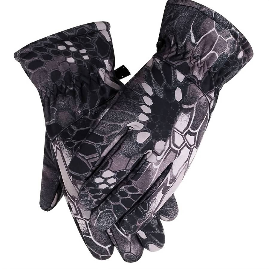 Gloves Color Mens Abstract Orangeblue