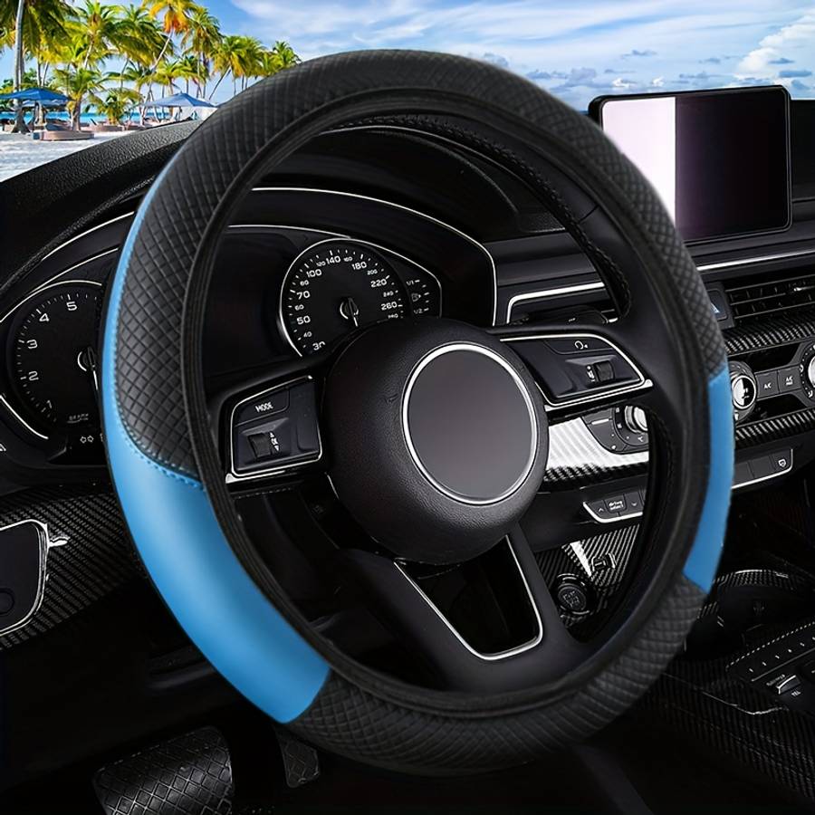 Car Steering Wheel Cover Grey