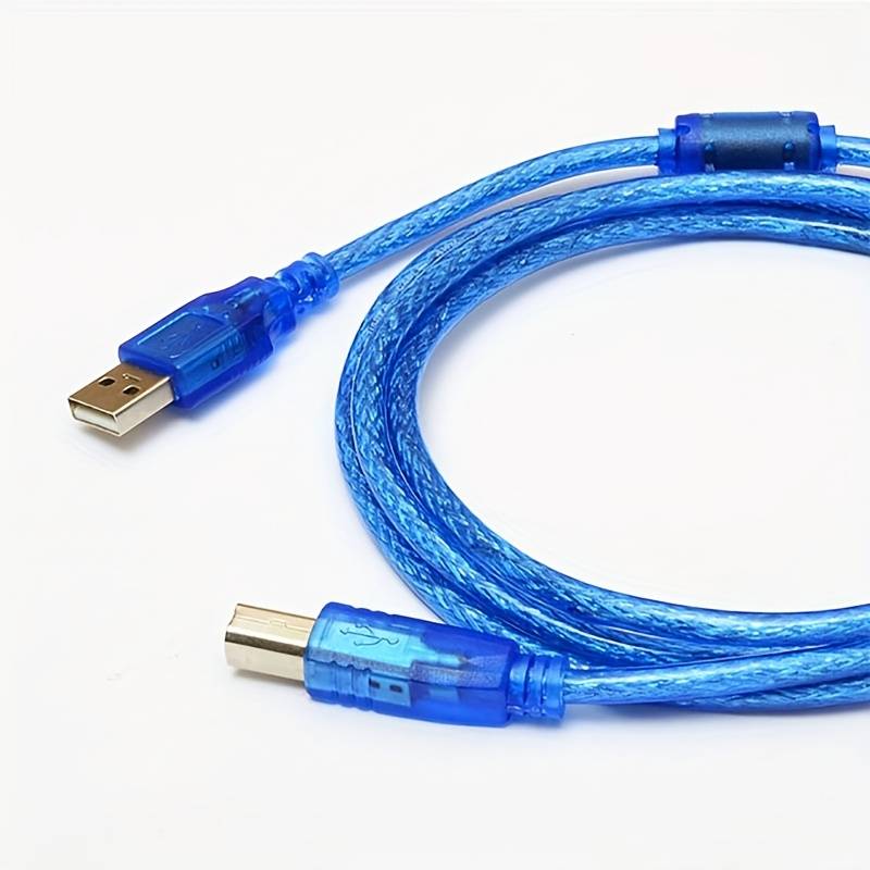 1 x Heavy Duty Blue USB Printer Cable