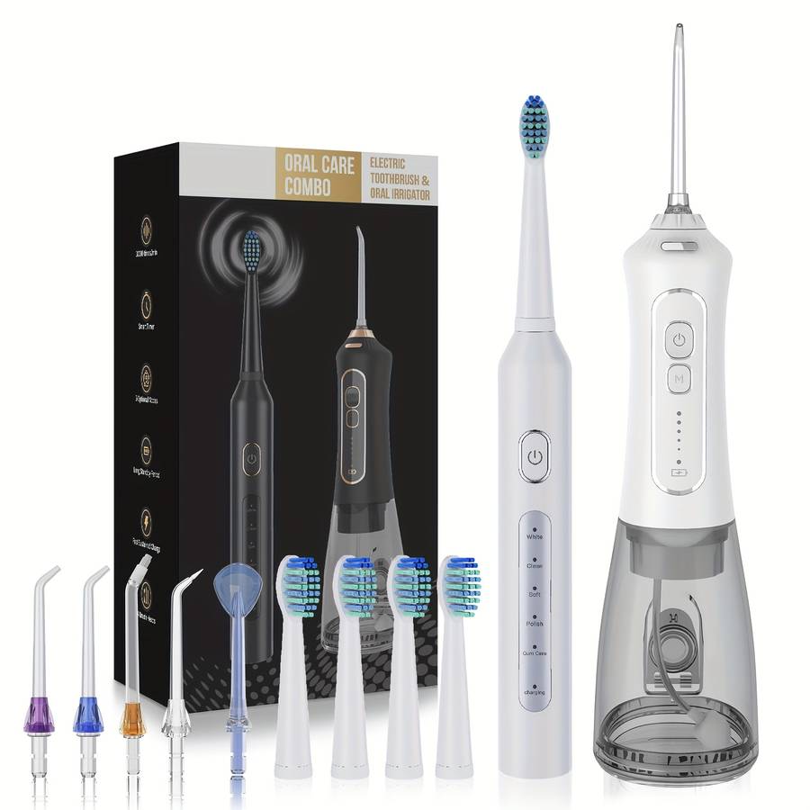 Dental Cleaner Color White 5 Nozzle 4 Head