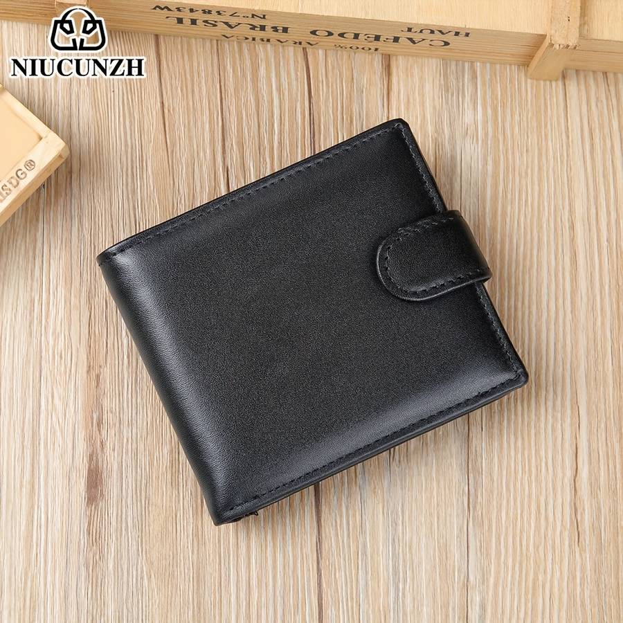 Genuine Leather Wallet Made of Top Layer Cowhide Featuring Anti-Magnetic Card Slots a Men'S Wallet