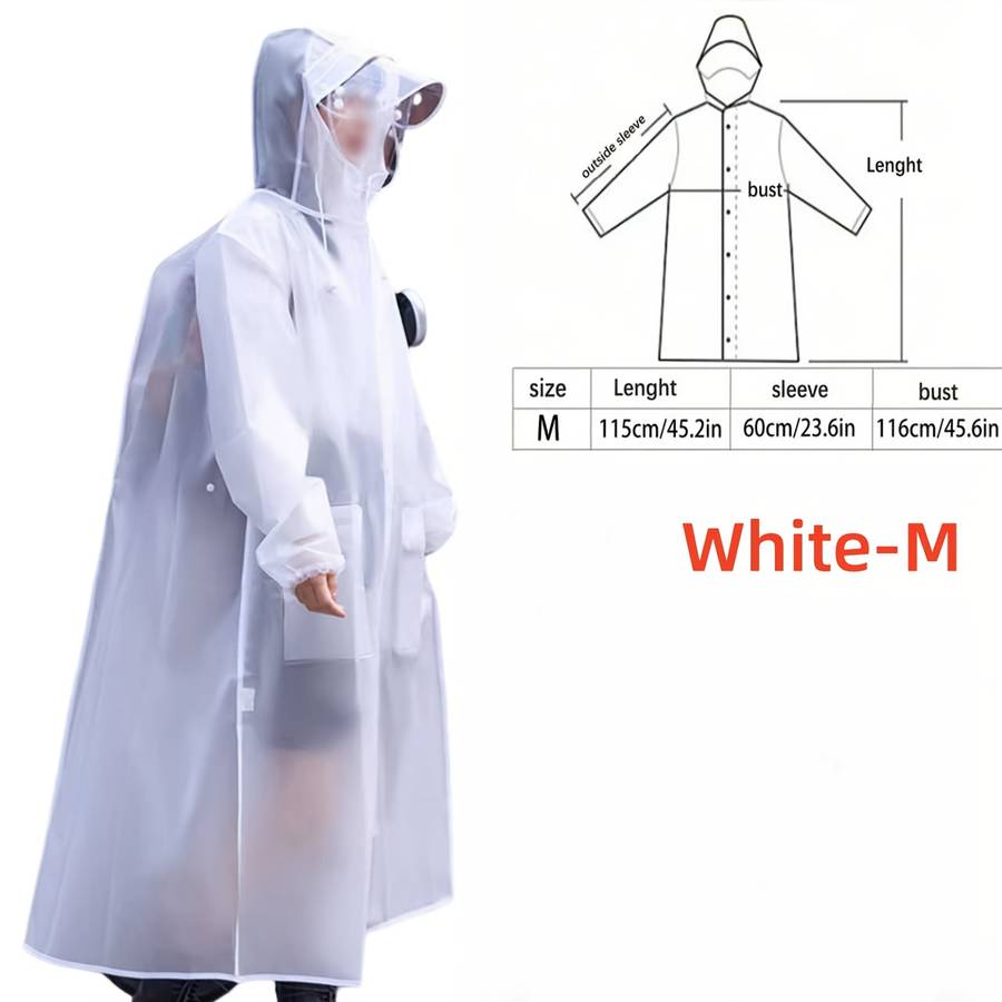 Raincoat White Border Model M