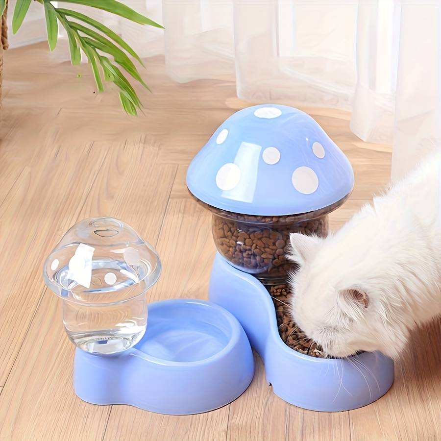 Pet supplies color  Waterer and feeder two    piece set  blue