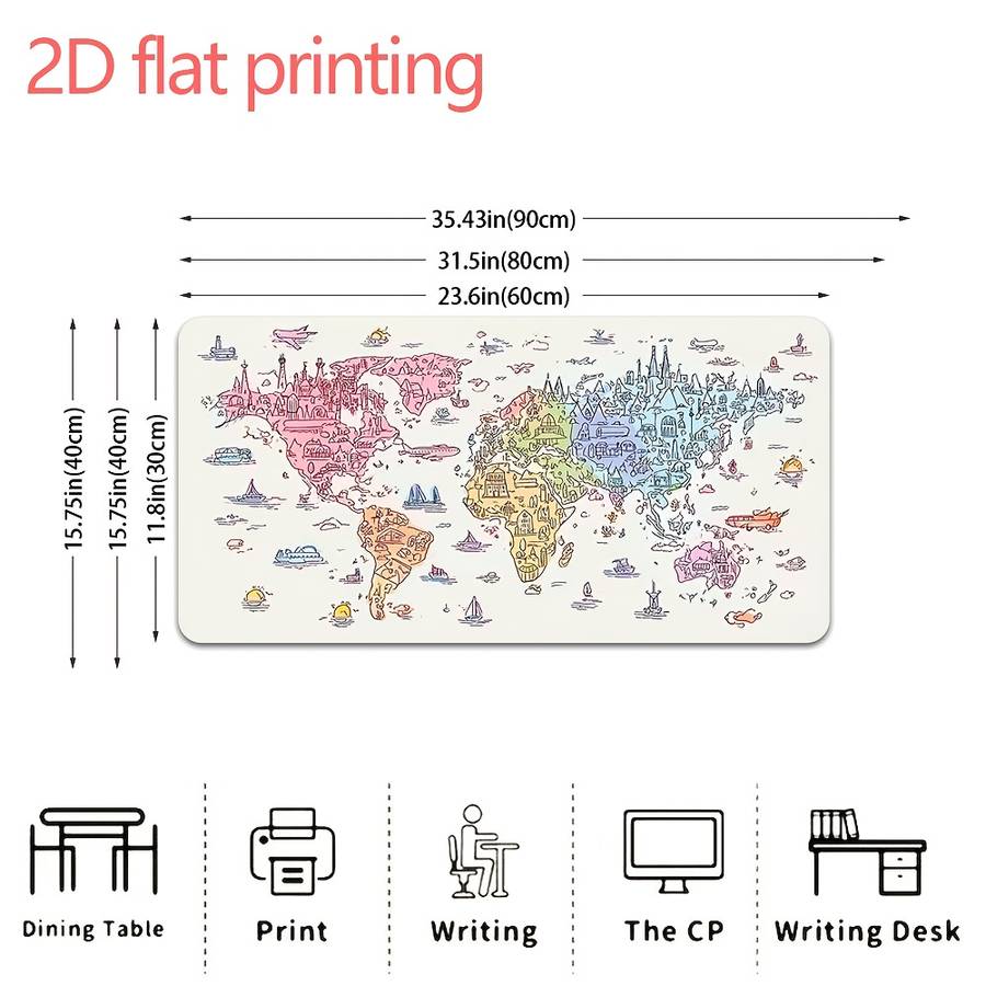 Mouse Pad Size 39.88X 79.76Cm