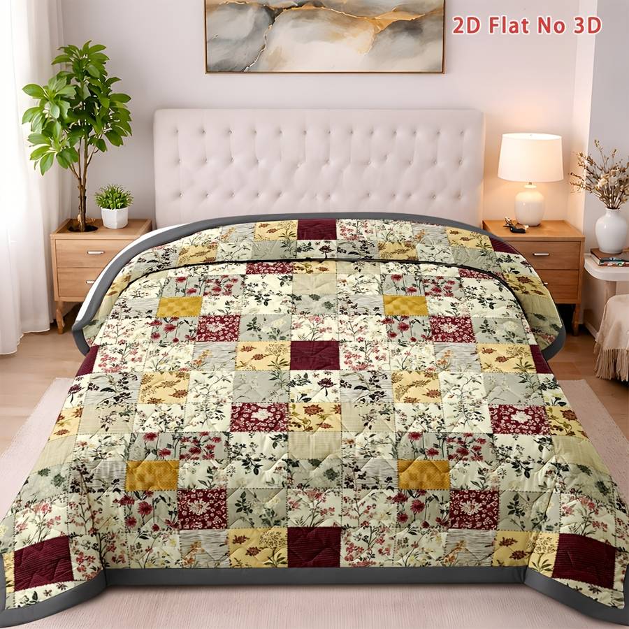 Blanket Thin QuiltMixed Color Size 229Cm*229Cm