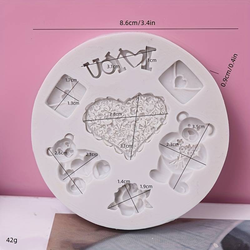Suitable For Baking Molds Color Grey Model Five Little Bears
