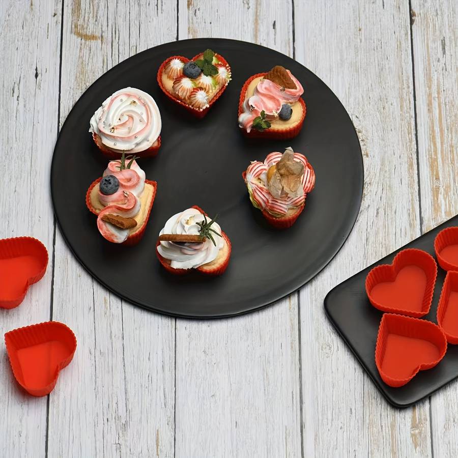 Suitable For Baking Molds Color Red Quantity 24Pcs