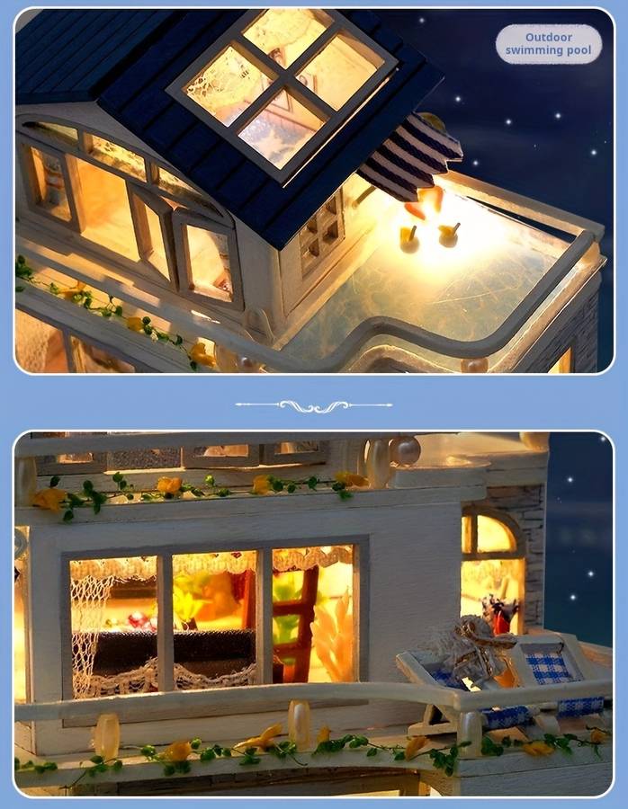 Building Toy Architectural Model Toy Set Color Style1