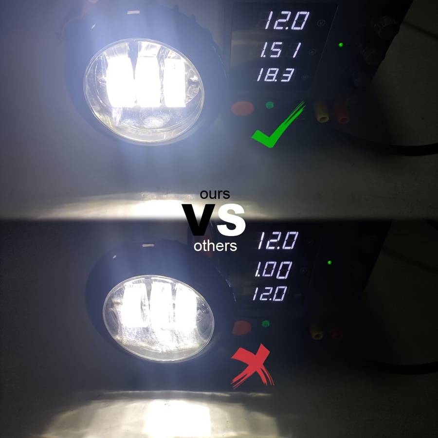 Car Lights Model 2Pcs12.7Cm Square Headlights