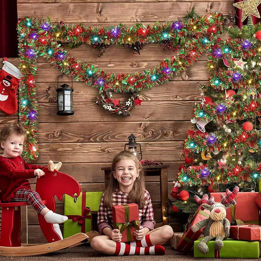 Led Christmas Garland Lights Metallic 5