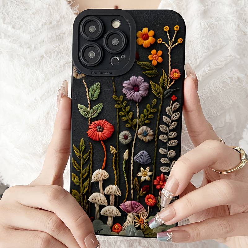 1Pc Black For iPhone 15 Pro Max Phone Case Phone Cover