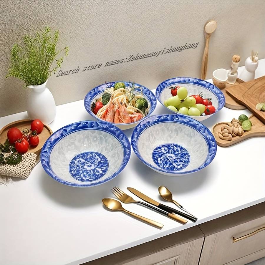 Bowl Color Blue White Materialceramics
