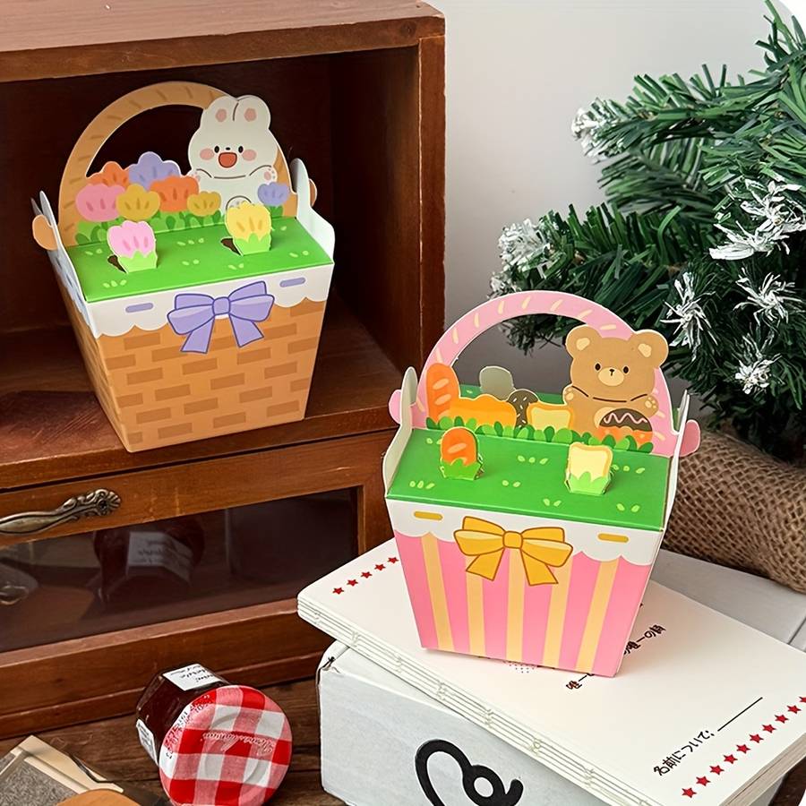 Christmas Gift Boxes Color Garden Tote Box-Puppy