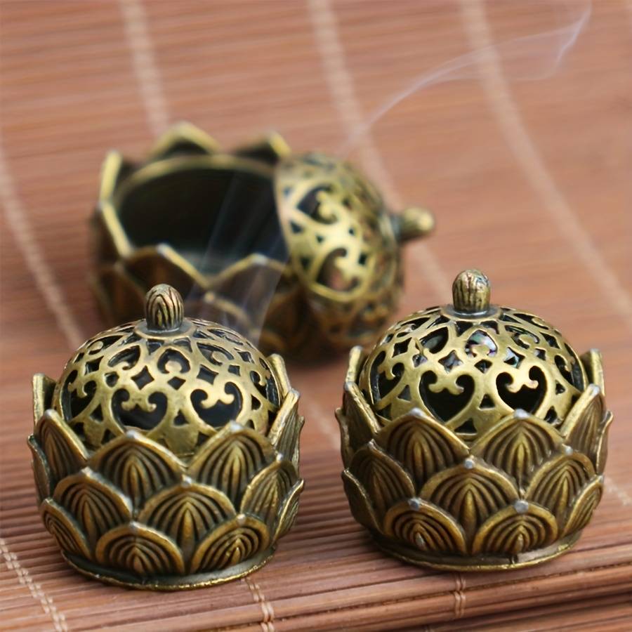 Incense Burner Color  Hollow Lotus Incense Burner  Small