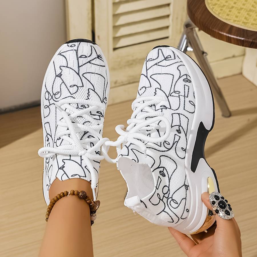 Women S Sneakers Color Abstract Sizeuk 8