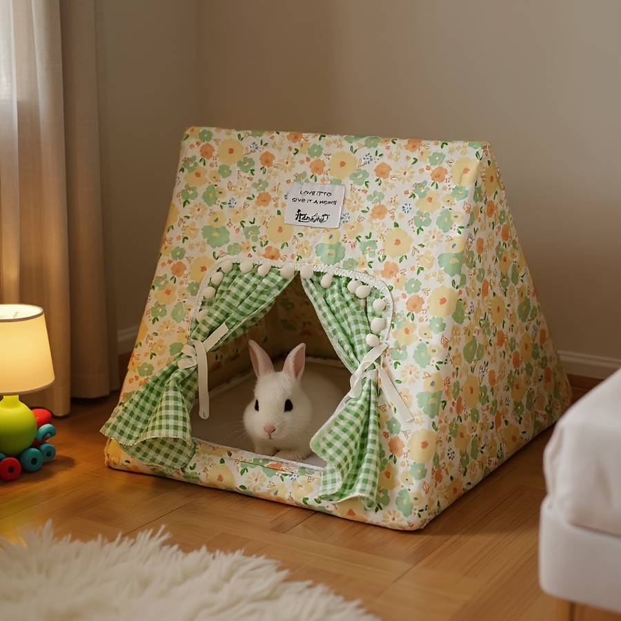 Pet supplies color Yellow And Green Floral size Large