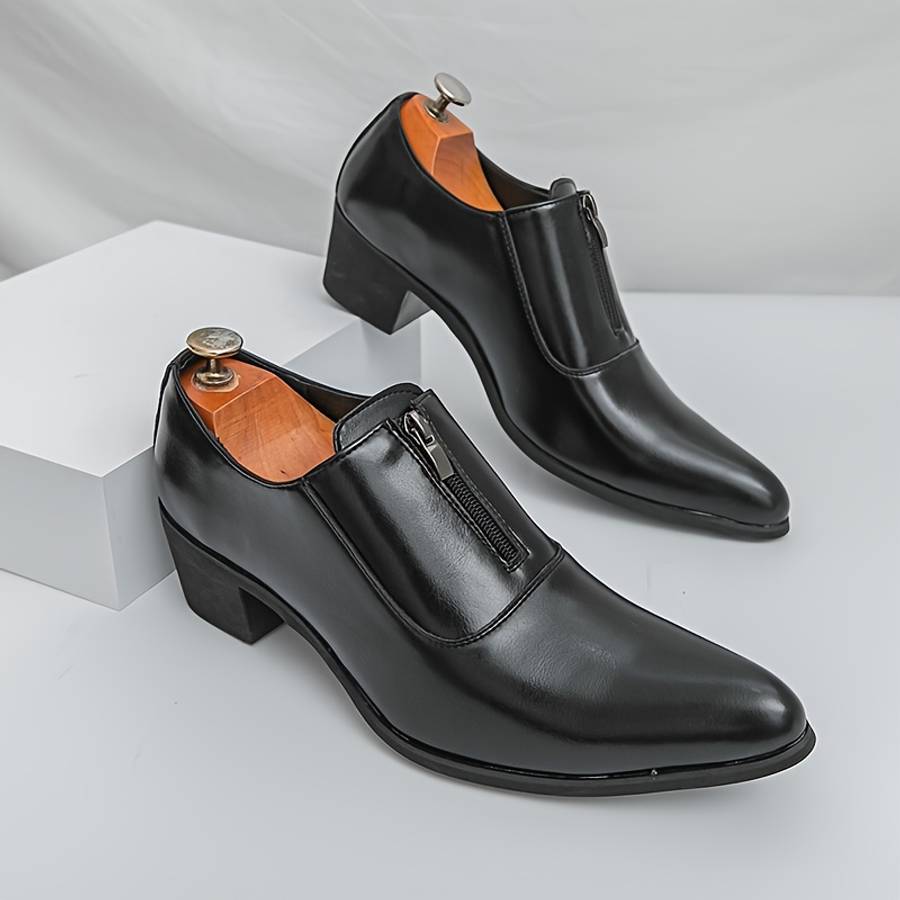 Mens Leather Shoes Color Black Sizeuk 8