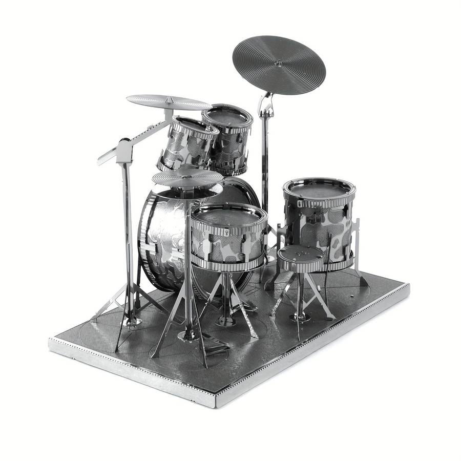 3D Puzzle Musical Instrument Model Items Drum Kit