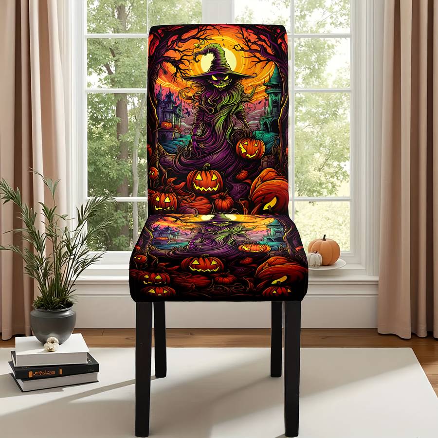Halloween tablecloth decoration Quantity 4pcs 4 Chair Covers