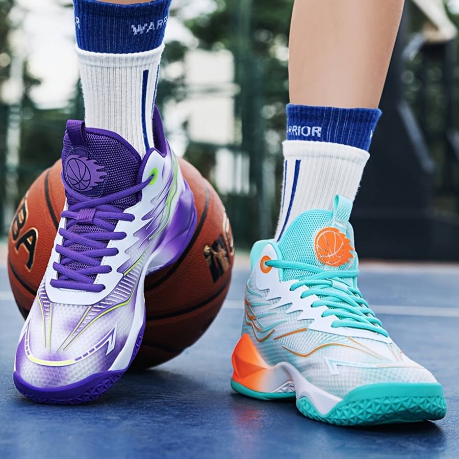 Basketball Shoes Color 8611 White Moon Sizeuk 7.5