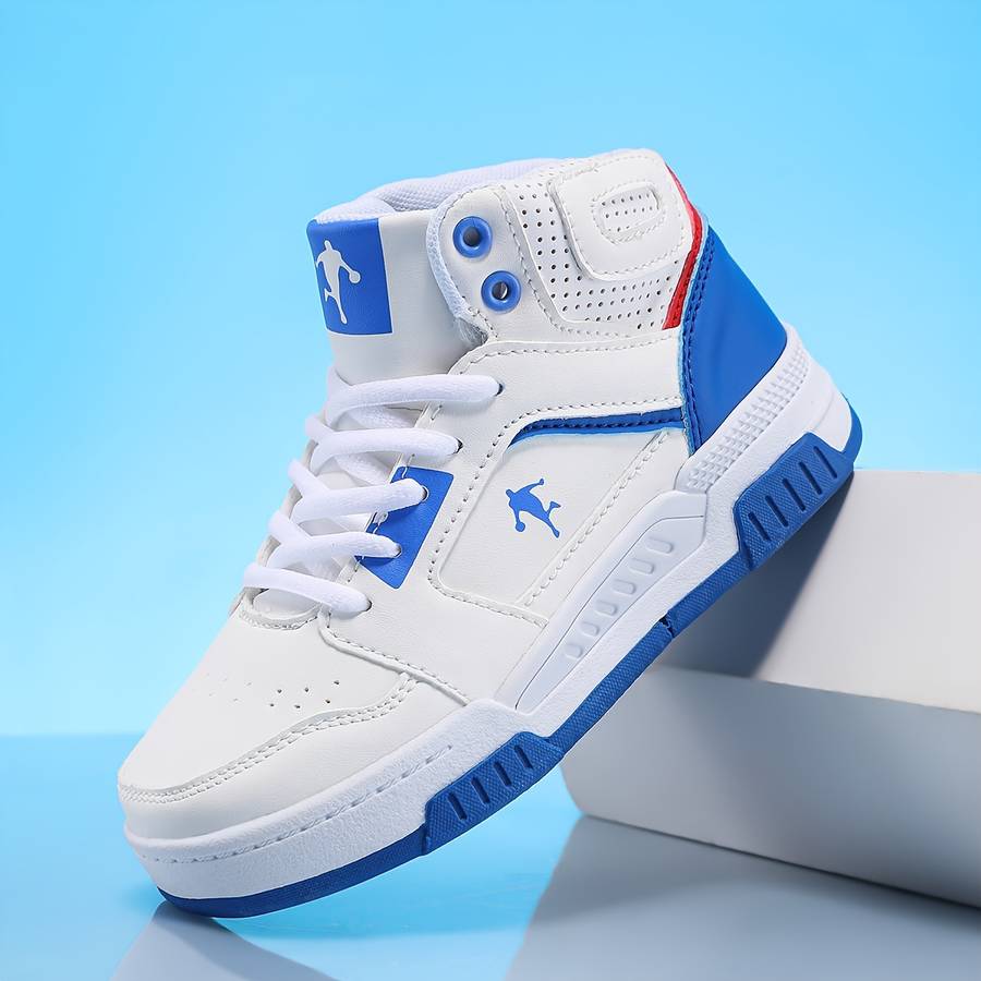 Basketball Shoes Color White Red Sizeuk 1.5 Big Kid
