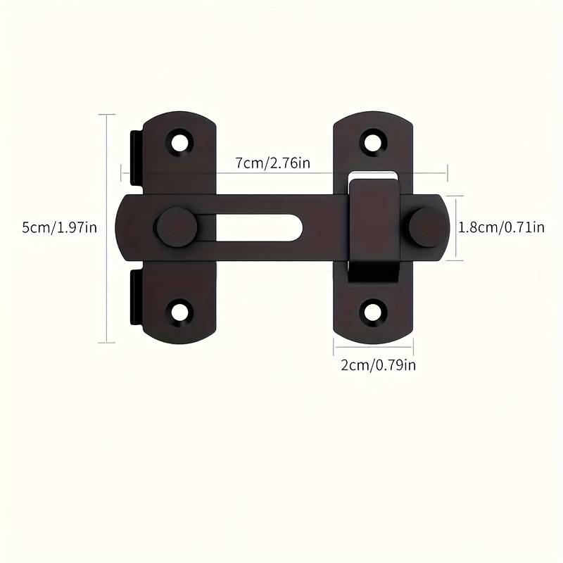 Lock Color Black 7X5Mm