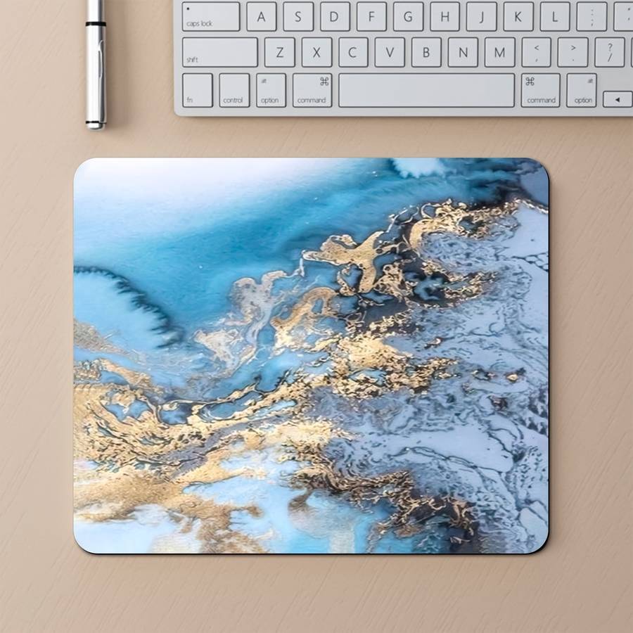 Mouse Pad Color Sunset Marble Pattern