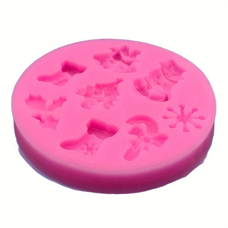 Suitable For Baking Molds Items Pink Christmas Tree Snowman Socks
