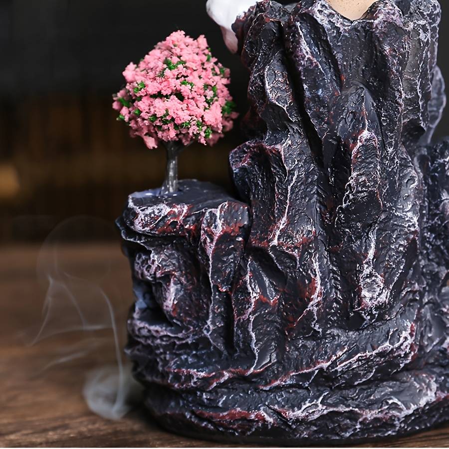 Incense Burner Color  White Flower