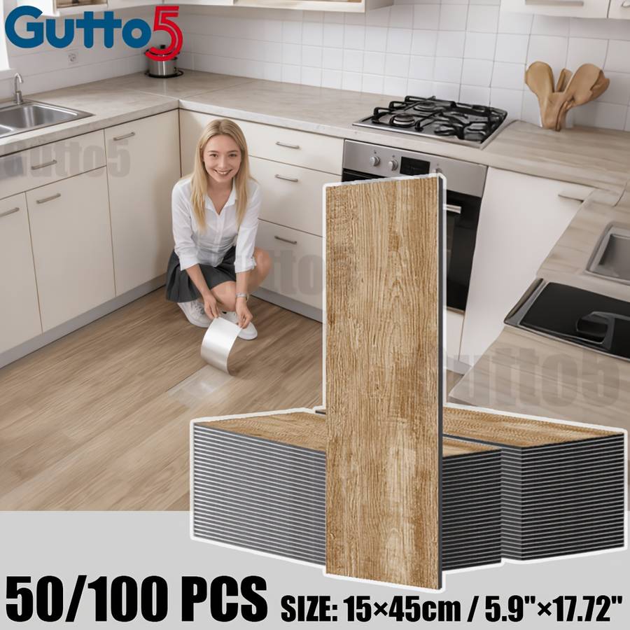 Self Adhesive Floor Stickers Medium Gray 100 Pcs Covers 6.75O