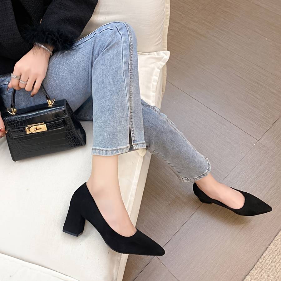 Women S High Heels Color Black 3Cm Sizeuk 4