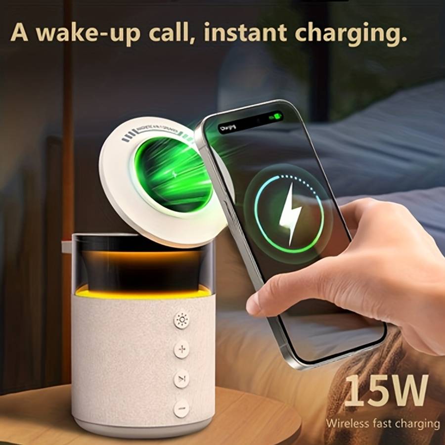 Modern Dual Channel Design Magnetic Wireless Charging Station For Festival