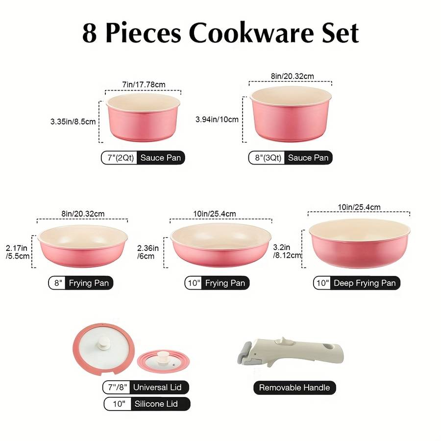 11Pcs Classic Deep Frying Pan Set