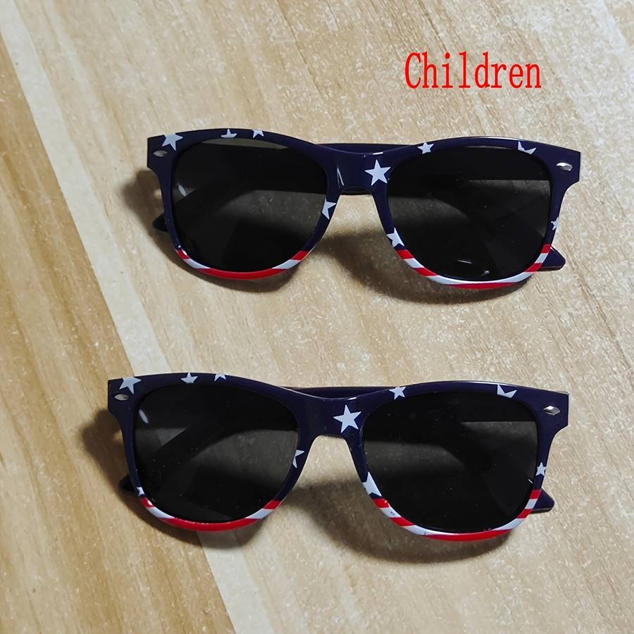 Kids Glasses Color 2 Pieces National Flag Add Racing Car